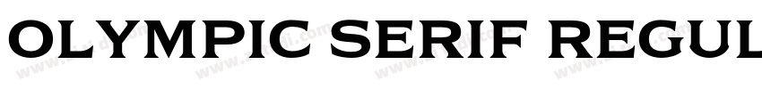 Olympic Serif Regula字体转换